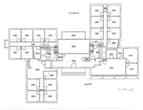 肯德里克 Hall floor plan.